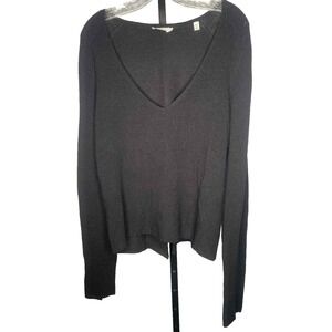 A.L.C Black sweater Merino‎ Wool blend Long Sleeve Sweater Women's Size Large